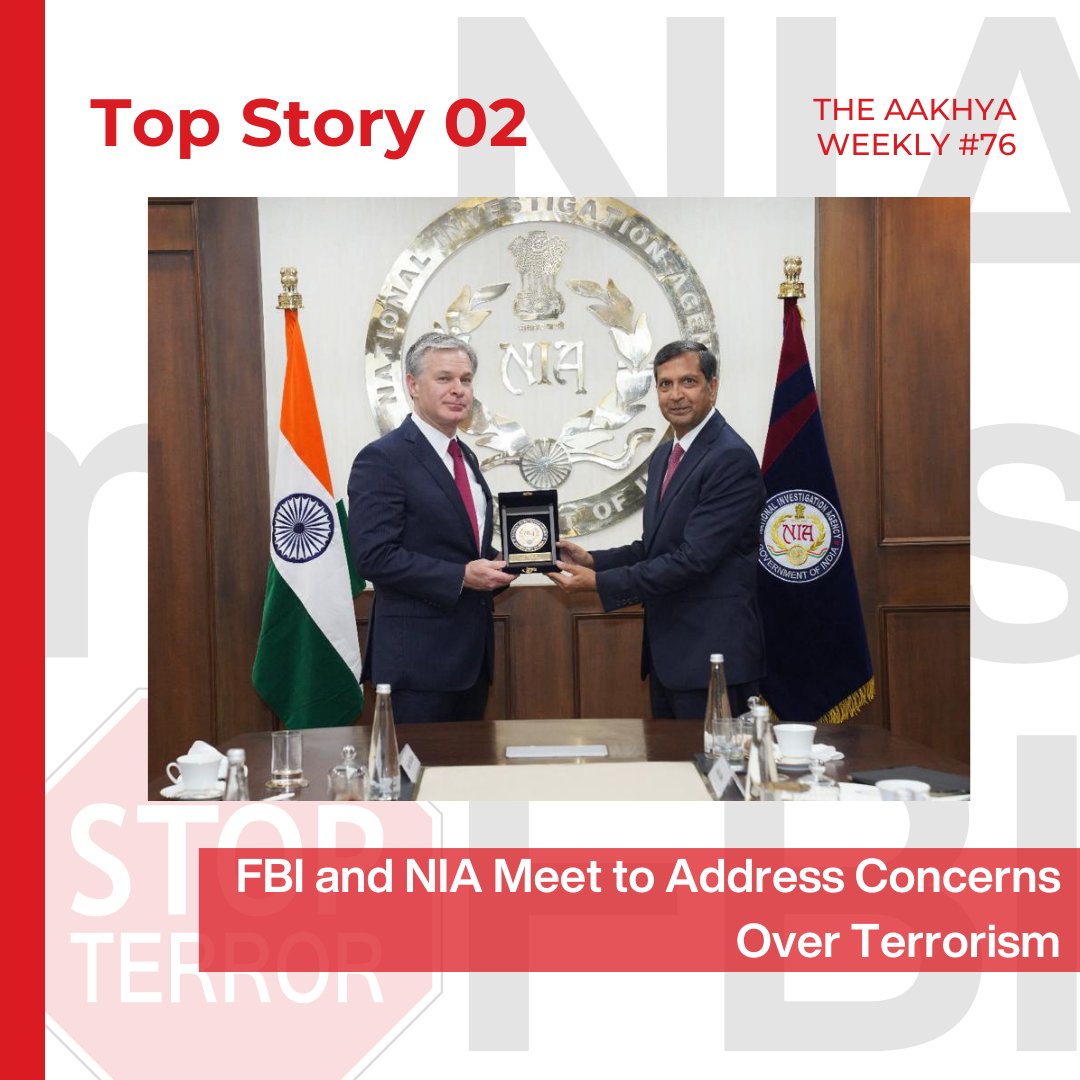 FBI Director Christopher A. Wray's visit to the National Investigation Agency (NIA) in India emphasized strengthening U.S.-India collaboration against evolving terrorism challenges. Discussions covered the recent attack on the Indian consulate in San Francisco, cyber-terrorism