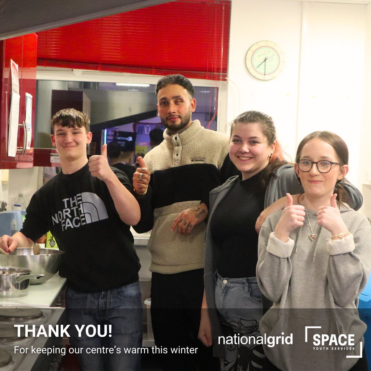 We're thrilled to share that, thanks to the National Grid's ‘Warm Spaces’ grant, our centres will stay cosy until March 31st. This support ensures a safe haven for young people, keeping our community warm, both figuratively and literally. Thank you @nationalgriduk