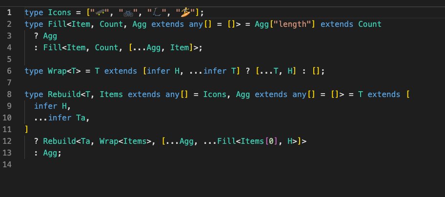 KingPhipps's tweet image. Fun, fun, fun :D  Day 19 #AdventOfTypescript