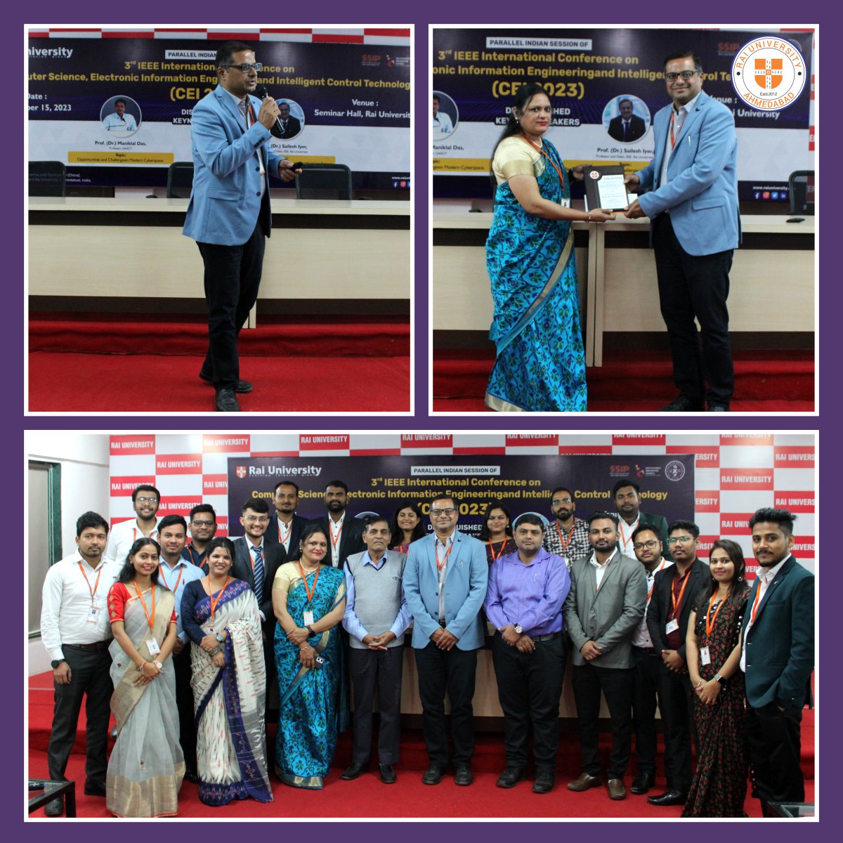Rai_Univ's tweet photo. Diving into the realm of innovation and intellect at the upcoming Parallel Indian Session of the 3rd IEEE International Conference on Computer Science, Electronic Information Engineering, and Intelligent Control Technology (CEI 2023).
#CEI2023 #TechInnovation #ParallelSession https://t.co/2F8xCe5I2h