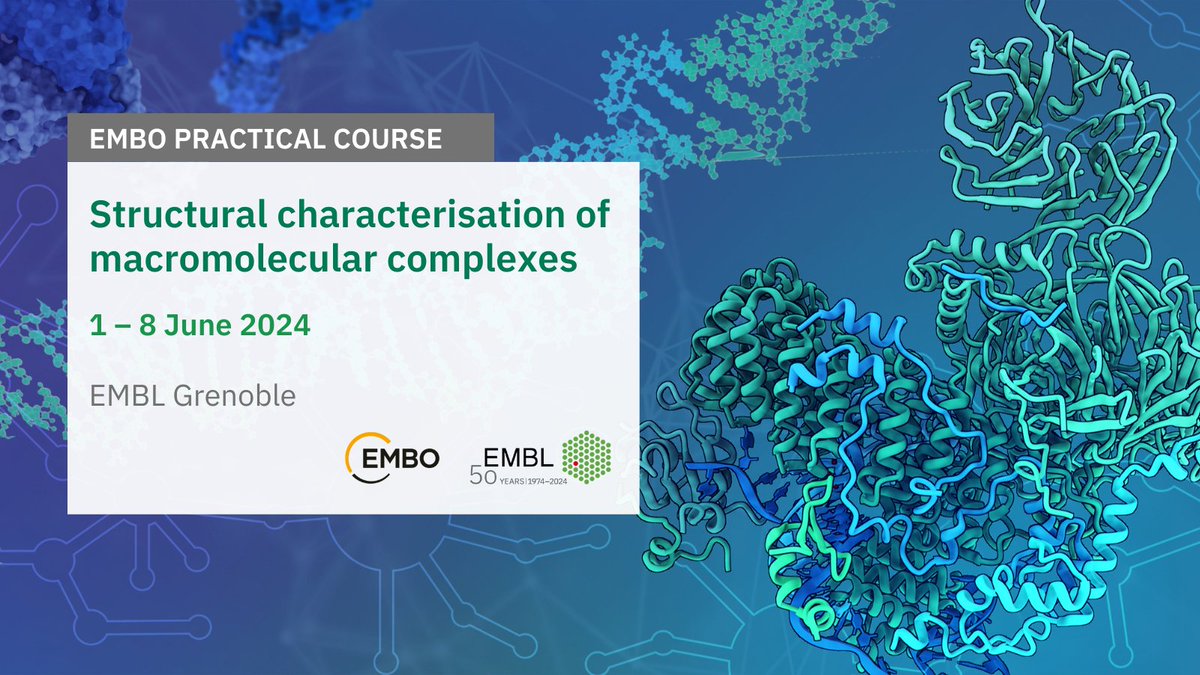 Fancy a trip to France where you will get the chance to learn all about how the recent advancements in cryo-EM/ET, super-resolution microscopy, and protein structure prediction have revolutionized structural biology? 🧬 Then join #EMBOMacromolecular! Course participants will get