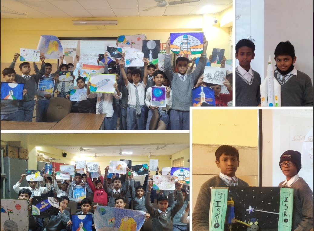 On the success of 'CHANDRAYAN-3' Mission , Our school Chandrashekhar Azad GBSSS,NFC celebrated the 'CHANDRAYAN UTSAV' with various activities Drawing & Poster,Speech & Lectures, Essay & Story, Quiz & Debates in the Dec,2023