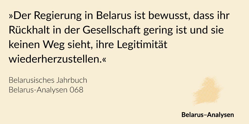 Wie hat sich das politische System von #Belarus im Jahr 2023 geändert? Und welche Strategien hat das Regime in Umgang mit den sozialen Netzwerken? Dazu u.a. <a href="/AlesiaRudnik/">Alesia Rudnik</a> in den aktuellen #BelarusAnalysen von @laenderanalysen: laender-analysen.de/belarus-analys…