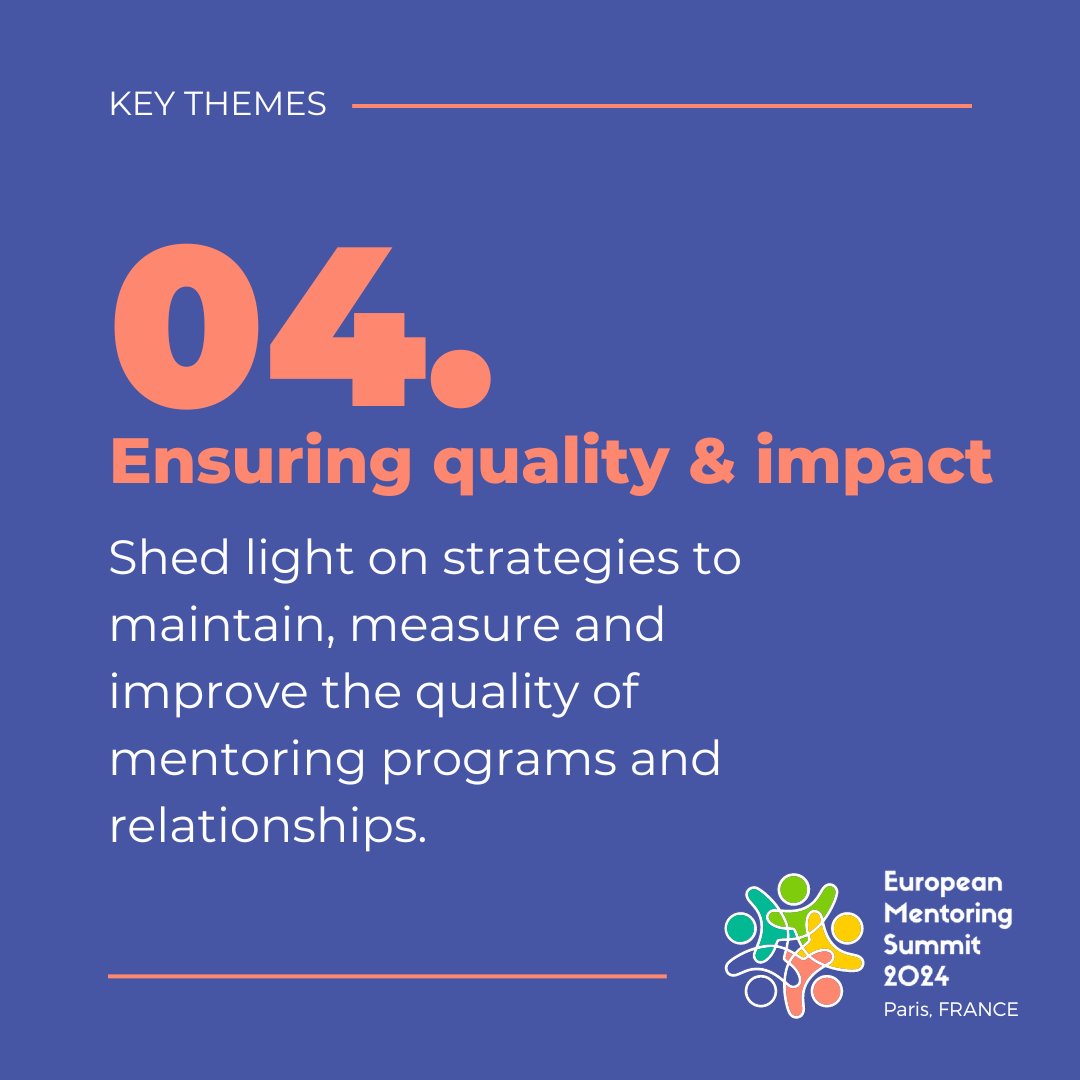 🗣️ [Ready to Lead the Conversation at #EMS2024?]  
How to use the best methods and tools to check that mentoring remains helpful and meaningful?

One more month to submit your workshop! (before 15th January) 👉 mentoringsummit.eu/workshop-propo…