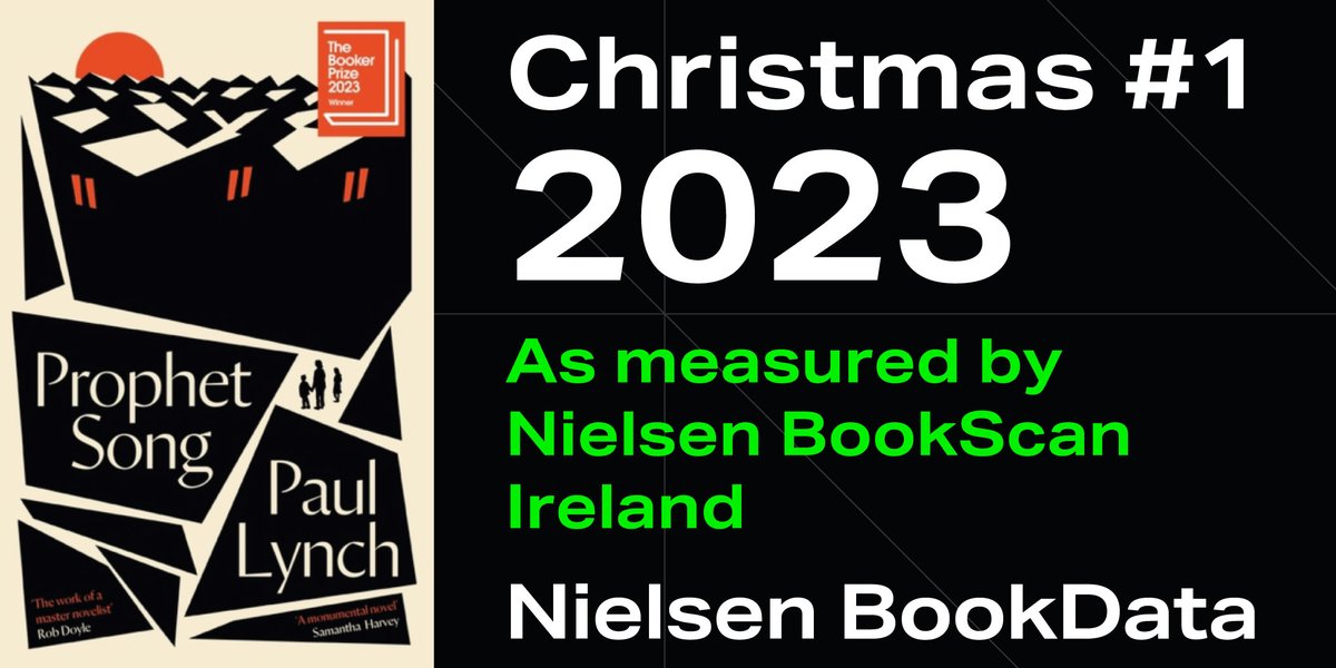 The #Xmasno1 for Ireland is #ProphetSong by @PaulLynchwriter @OneworldNews. Last month, it scooped the win for #TheBookerPrize2023 #TheBeeSting, by fellow Irish author Paul Murray, which was also on #TheBookerPrize shortlist, took spot #3 Read more: nielsenbook.co.uk/wp-content/upl…