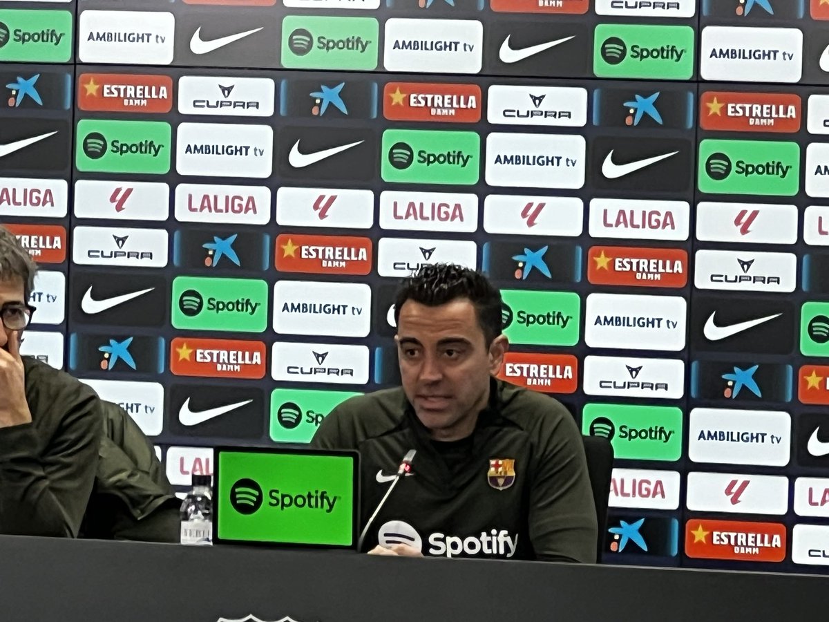 Xavi “ Ante el Nápoles eliminatoria al 50 por ciento. Veremos como estamos en dos meses. Objetivo pasar a Cuartos”