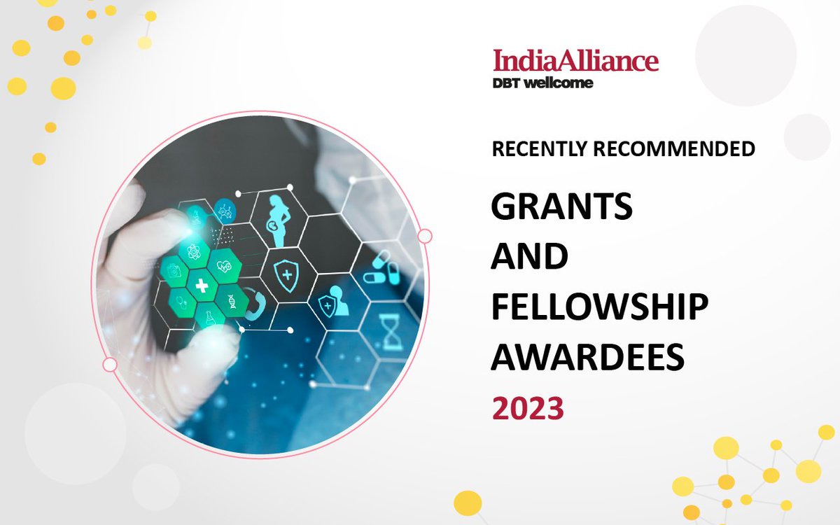 DBT/Wellcome Trust India Alliance #announces its recently recommended #Awardees for Basic Biomedical Research Fellowships, Clinical and Public Health Research Fellowships, Team Science Grants, and Clinical & Public Health Research Centre Grants (2023-24) lnkd.in/d9FSfqsk