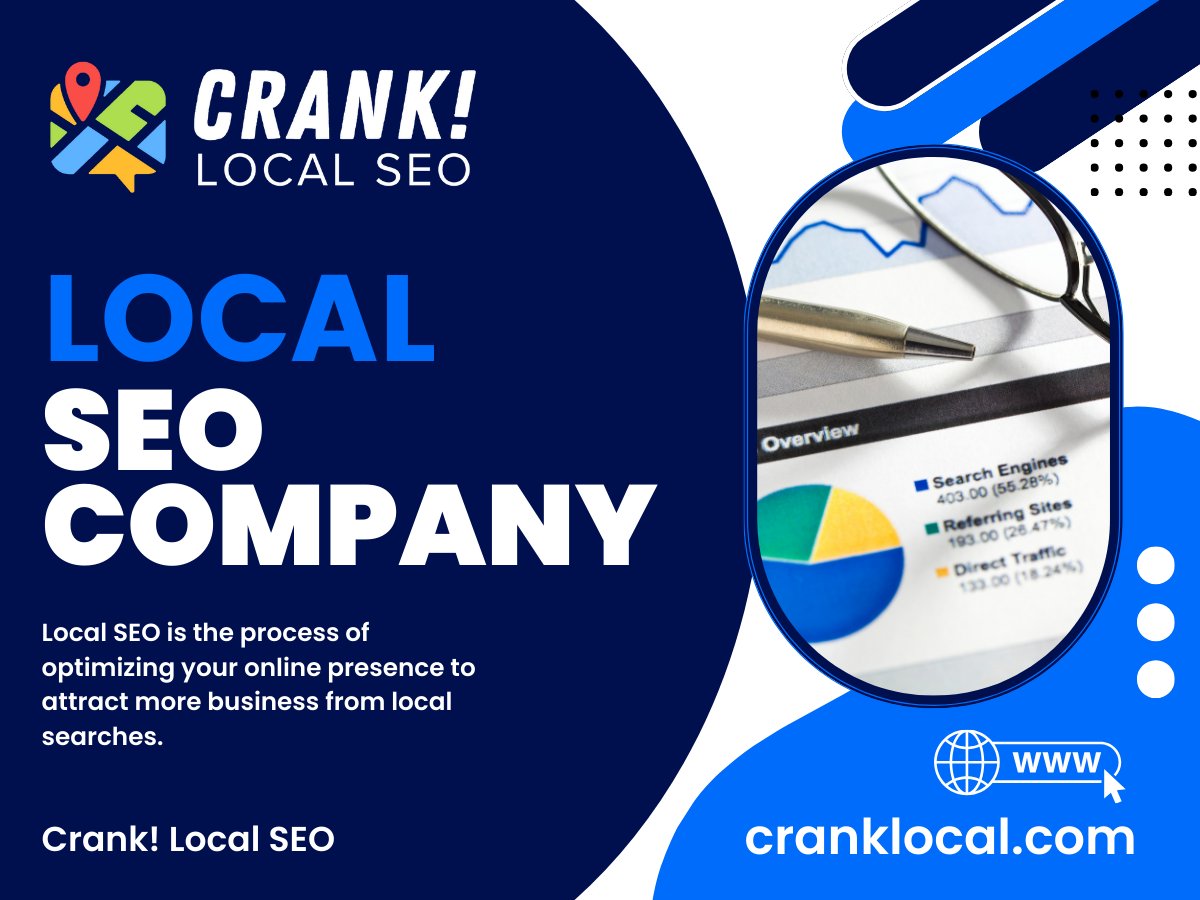 Crank! Local SEO - Your reliable local SEO company. We specialize in helping businesses shine in their local market. 🌍
#LocalSEOCompany