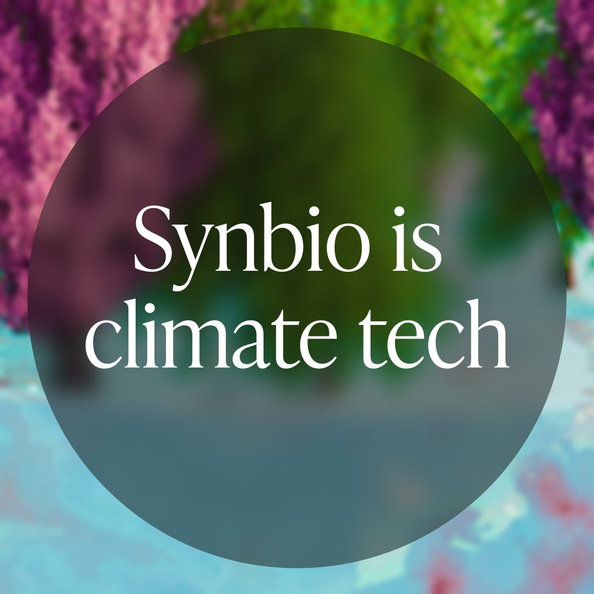 Synbio is climate tech. Today, we're thrilled to release three announcements centered around our work in sustainability! Find out more: hubs.la/Q02dmP7f0