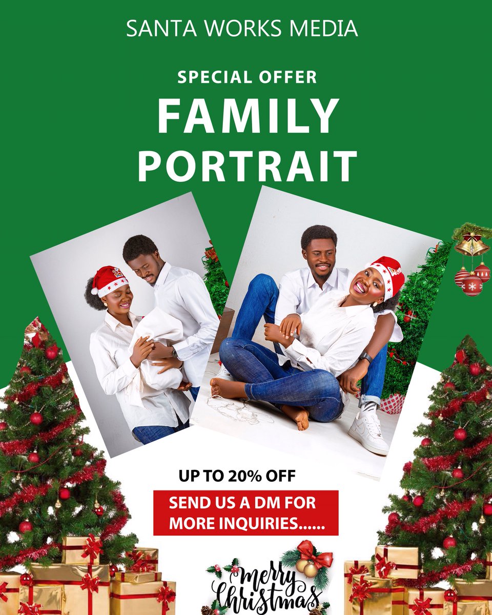 the gift that keeps on giving Celebrate the joy of the season with our Family Portrait Christmas Sale at Santa works media! Capturing timeless memories for you and your loved ones. Book your family portrait session now, let's encapsulate special moments with loved ones