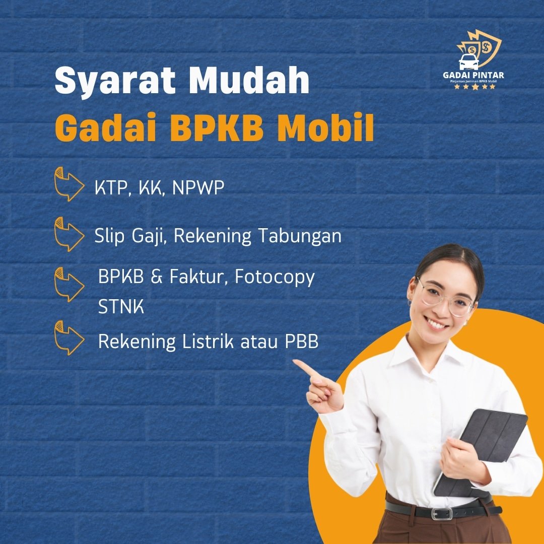 Masih belum tahu apa saja syarat gadai BPKB mobil? Berikut infonya. Tanya-tanya bisa WhatsApp di nomor 081263709877 (Chat Only).

#Gadaibpkbmobil
#Gadaimobil