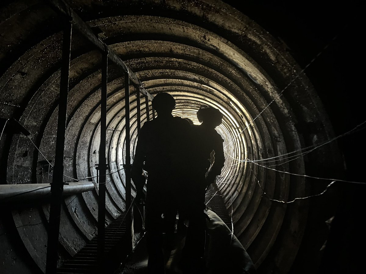 Spent the morning in Gaza exploring a Hamas terror tunnel that Sinwar has been in. More later: but it’s insane. You don’t build kilometres, spend millions, take years doing the most tedious work unless you REALLY want to kill Jews. This war is all about the racist intent of Hamas