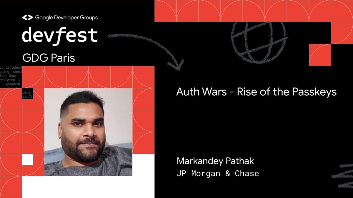 Excited to introduce our next speaker for #DevFestParis > Meet @i_markandey - Vice President at JP Morgan & Chase. Join us to unveil the secrets behind Passkeys and witness the demise of the password era. 🎟️Book Your seats at: devfest.gdgparis.com #DevFest2023
