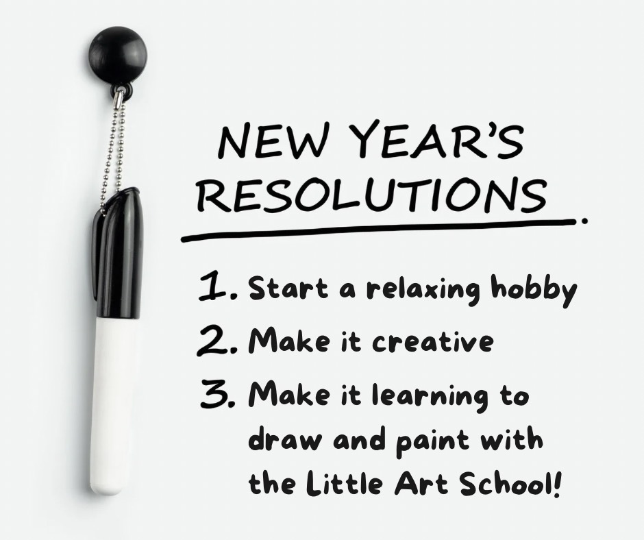 Let this be the year you find a hobby that brings you great joy, builds your self-confidence and brings creativity into your life. Learn to draw and paint! You will follow a highly structured course &amp;we send you all the materials you nee, find out more: 
littleartschool.co.uk/online-art-cou…