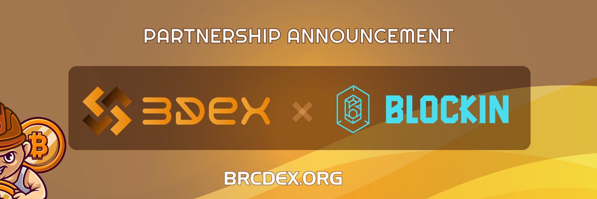 We're thrilled to announce our new partnership with @Blockin_ai, bringing their leading DeFi analytics to the BRCDEX ecosystem! 🎉🚀 By integrating their portfolio tracking 💰 and DEX data tools 📊, we'll enable seamless monitoring of trading activity across our cutting-edge