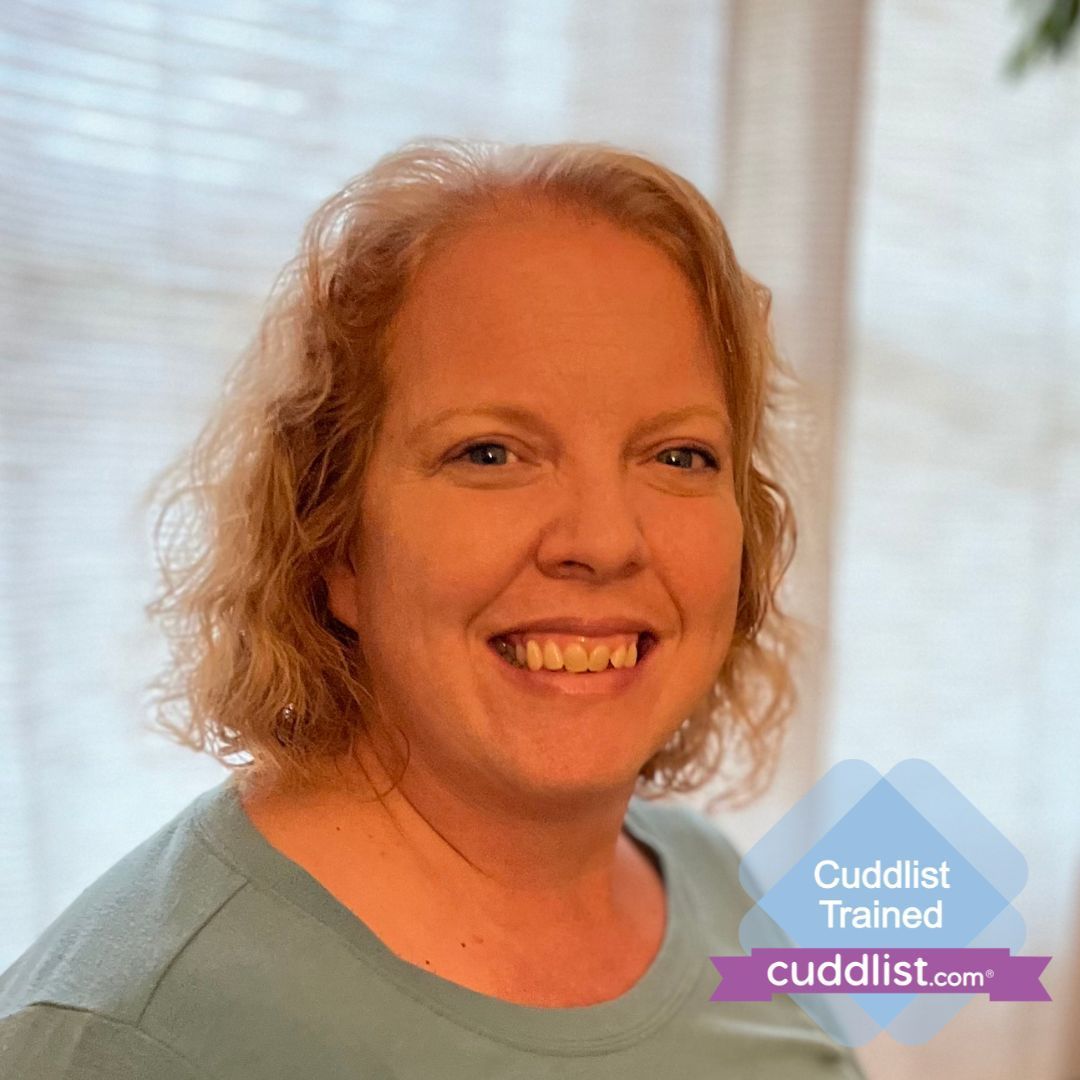 Have you had a chance to meet Karyn?
cuddlist.com/karyn/
Karyn is one of our Cuddlist Trained Practitioners in Champaign-Urbana, IL.

#cuddlist #ChampaignUrbana #illinois #ChampaignUrbanatherapist #illinoistherapist #cuddletherapy #consent #connection #hugsneeded #newcuddlist