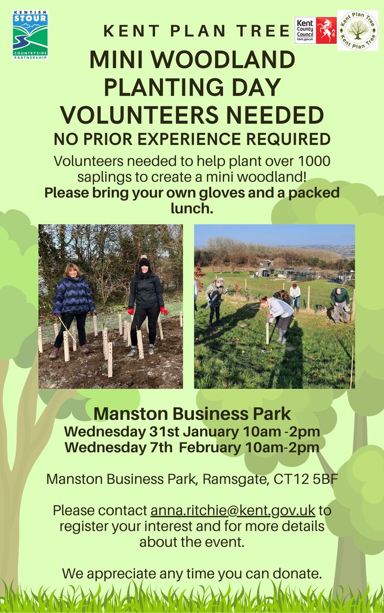 Help plant trees in Thanet in 2024!