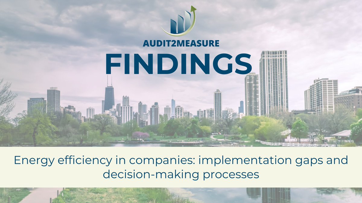 🙌#AUDIT2MEASURE project has bundled valuable findings on the implementation of #EnergySavingMeasures in industrial companies. To gain insights on the top management mindset & decision-making process on #EnergyEfficiencyInvestments in companies, read this: ieecp.org/wp-content/upl…