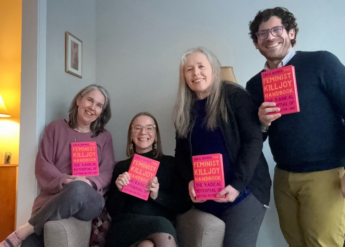Just in time for awkward holiday parties, our @UGAQUAL research faculty secured our copies of @SaraNAhmed’s #TheFeministKilljoyHandbook

#KilljoySolidarity