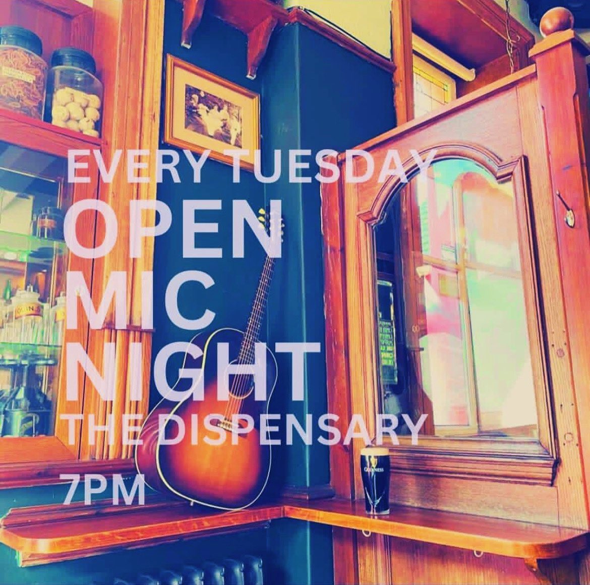 Tonight is our last Open Mic of the year. 

2024 will be our 3rd year and it’s been a joy to be apart of the scene and meet so many wonderful songwriters. 

Get down tonight to see out the year in song (and of course a free pint).

@thedispensarypub 7pm