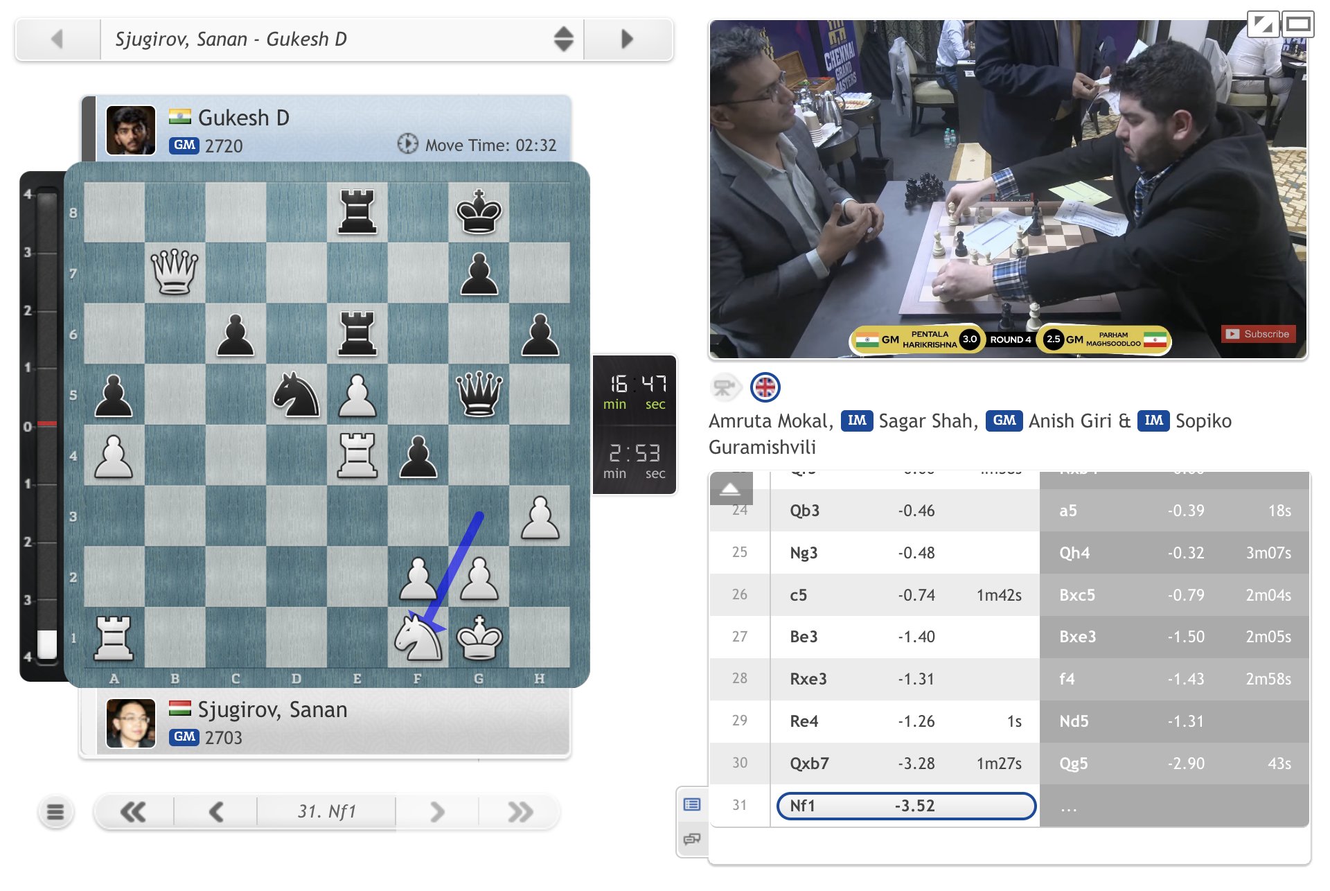 Watch the Olympiad live with the chess24 app