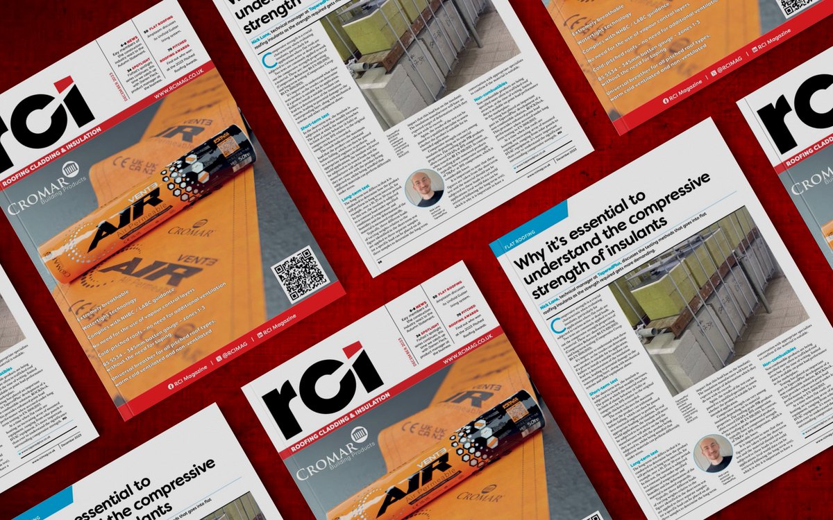 TaperedPlus (@taperedplus) on Twitter photo Why it’s essential to understand the compressive strength of insulants :
Nick Lane, our Technical Manager, discusses the testing methods that goes into flat roofing insulants as the strength required gets more demanding in <a href="/rcimag/">RCI Magazine</a> (p56)👇🏼
rci.mydigitalpublication.co.uk/december-2023?…
#insulation Why it’s essential to understand the compressive strength of insulants :
Nick Lane, our Technical Manager, discusses the testing methods that goes into flat roofing insulants as the strength required gets more demanding in <a href="/rcimag/">RCI Magazine</a> (p56)👇🏼
rci.mydigitalpublication.co.uk/december-2023?…
#insulation