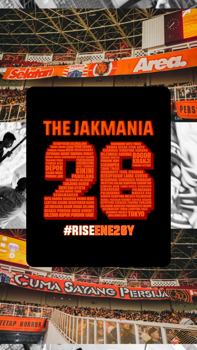Selamat ulang tahun untuk kita semua. #RiseEne26y #BanggaJakmania