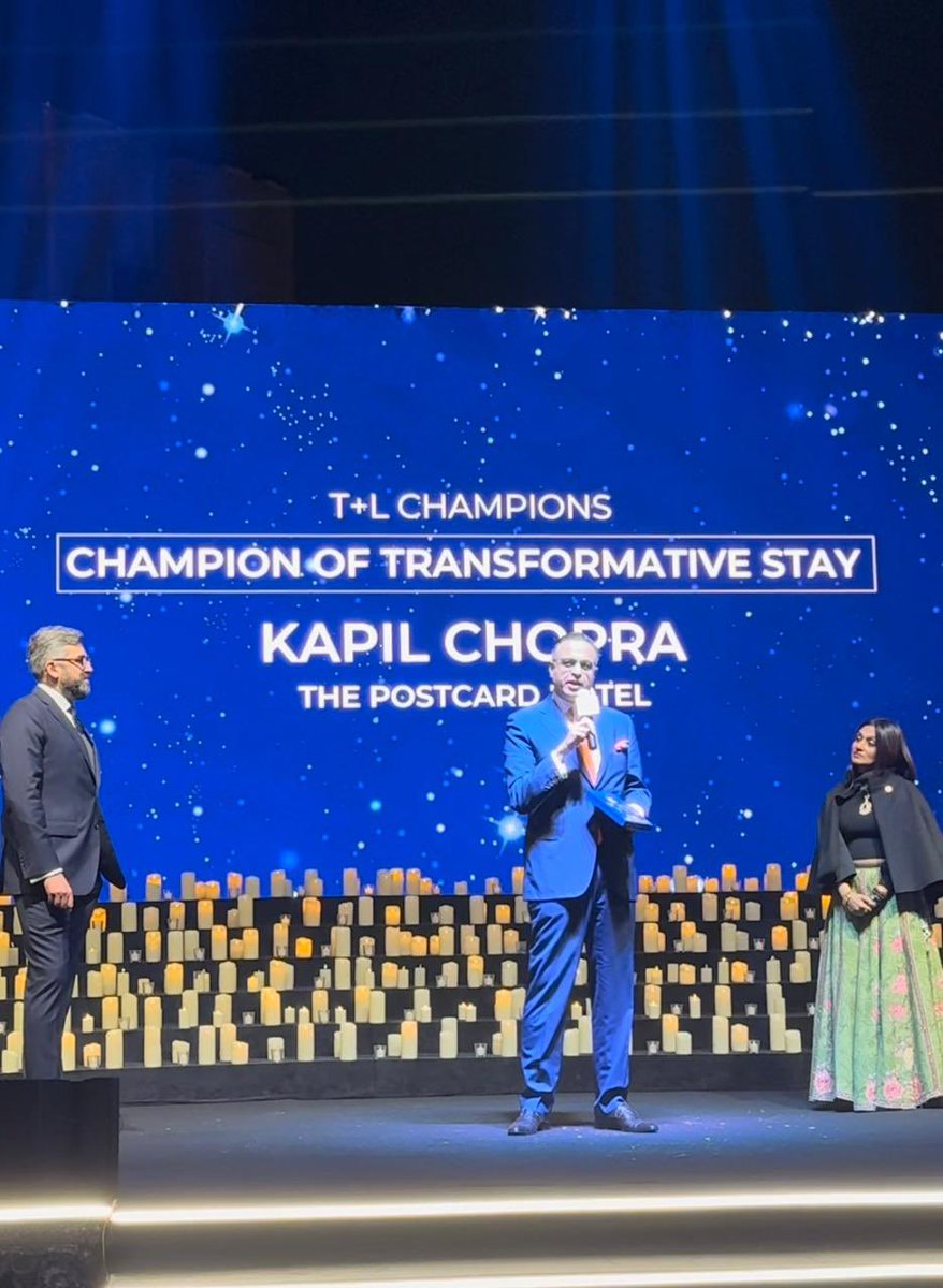 Grateful for being recognized as champions of transformative stay by Travel + Leisure India. Thank you @aindrilamitra @travelandleisureindia for this honor, inspiring us to continue weaving memorable moments for our guests that transcend expectations.