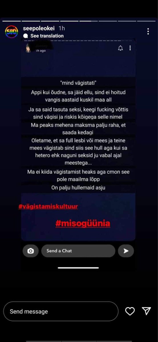 Helendus's tweet photo. Keegi teab, kes seda jagas? Tahaks talle harjavarre p***e pista 🥰🥰🥰 https://t.co/x5RyKpR3wD