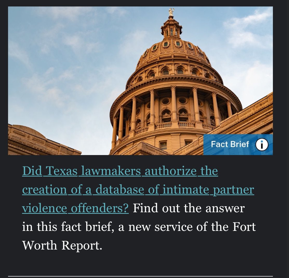 TracyRector1's tweet image. capitol.texas.gov/tlodocs/88R/bi…. Do we actually have good news from Texas legislature. Wow, let’s do this. #DVdatabase #TXLegislature #FortWorthReport