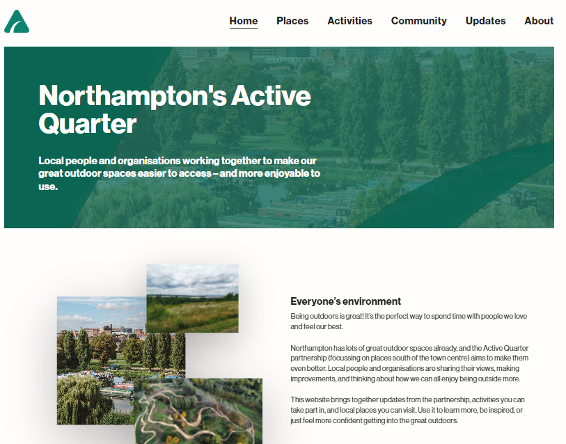 The #ActiveQuarter website is now live! @Uninorthants has been working with local people and partner organisations to help make it easier for local people to find & enjoy great outdoor spaces/ facilities in Northampton. Check it out here 👉 activequarter-nn.co.uk