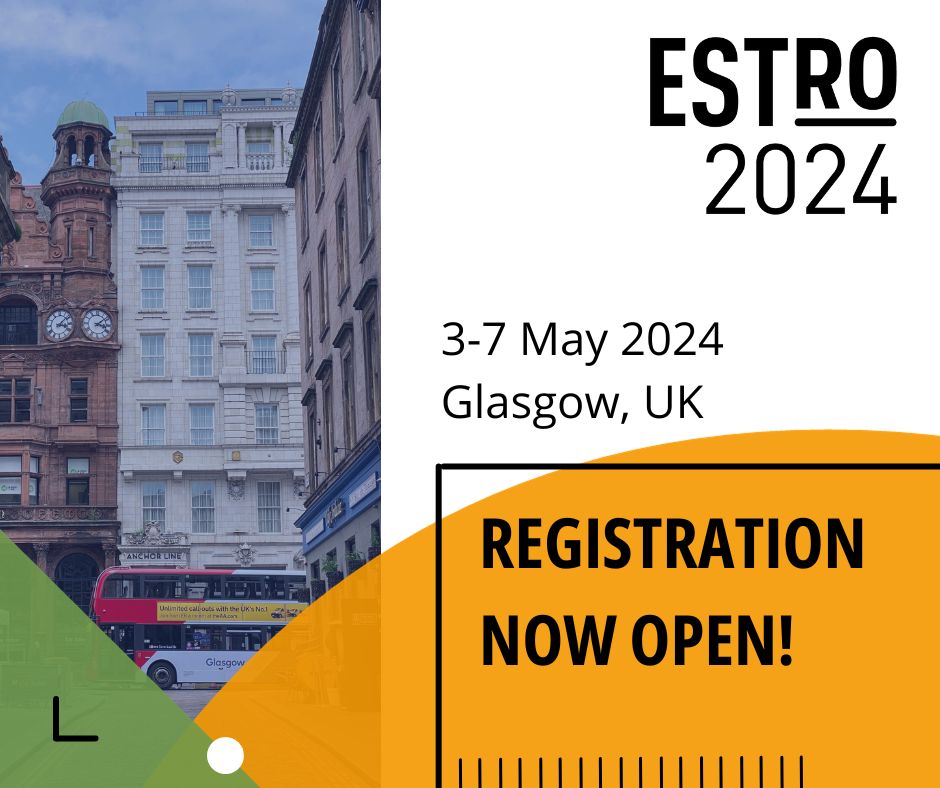 📣Registration for #ESTRO24 is OPEN! Explore cutting-edge science in #radonc with educational sessions, research presentations, and state-of-the-art lectures. Join us! ℹ️ Info & registration: bit.ly/3TyvmAo #Radonc #medphys #RTT #medicalphysics