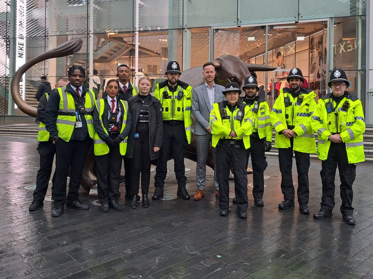 Huge thanks to our city centre partners for supporting #OpAdvance today 🙌 

We're keeping our streets safe and businesses thriving ✅️

Please always #ShopKind and treat shop workers with respect the Christmas.