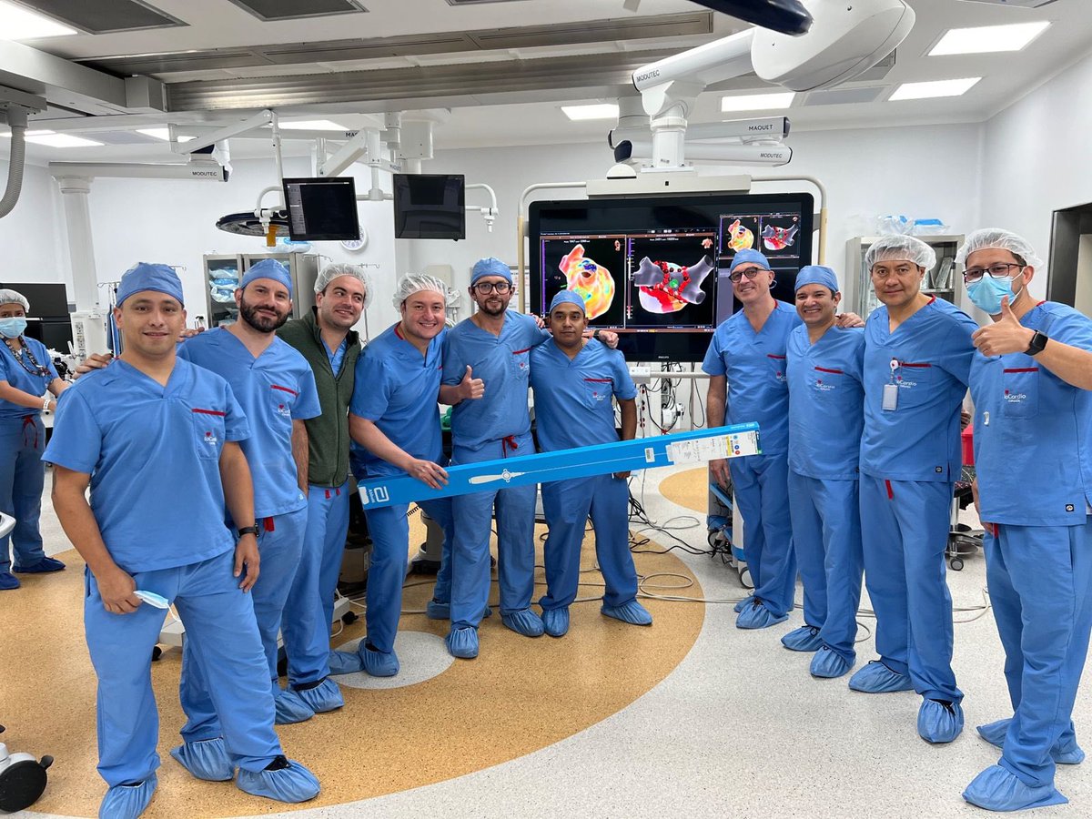 We celebrate the historic milestone of the first TactiFlex case in Latam, successfully performed at the FCI, under the leadership of Dr. Carlos Saenz This breakthrough represents a significant moment for the region opening new possibilities in the treatment of cardiac arrhythmias