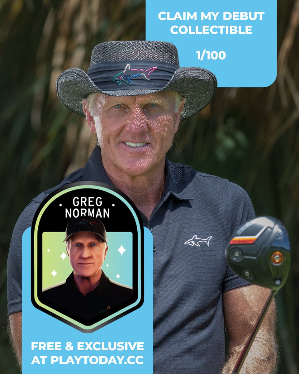 Unveiling my first ever digital collectible. Snap yours up for free in this limited release only on the #PlayToday Metaverse - a virtual wonderland to explore & connect with golf fans, play games & more. Head over to #PlayToday and I'll see you there, mate!