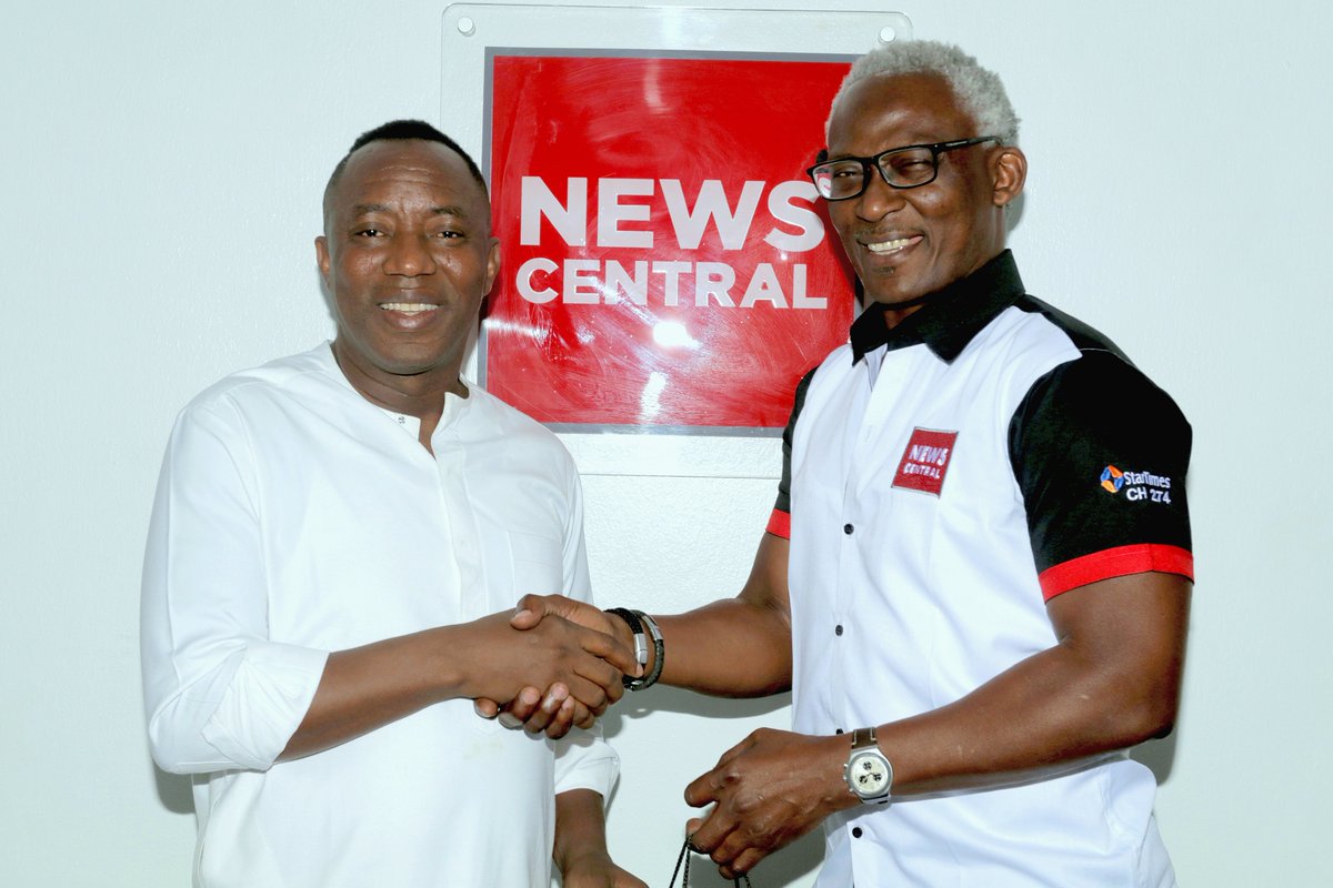 Human Rights Activist, Publisher and Politician, @YeleSowore was our Guest on #NCBreakfastCentral today. Here he poses with News Central MD/CEO @KayodeAkintemi #MediaVisit #IndustryLeaders #NCManagingDirector #NewsCentralTV #AfricaFirst