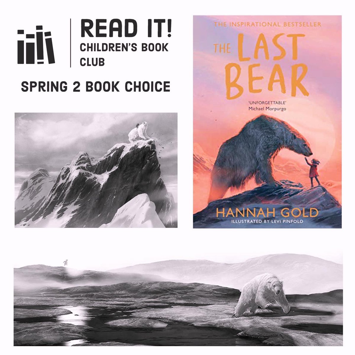 The Last Bear by Hannah Gold will be the Spring 2 book choice for Read It! Children’s Book Club. I cannot wait to share this beautiful book! Places available to book now…contact mary@read-it-kids.co.uk for more info! @read_it_kids @HGold_author #levipinfold