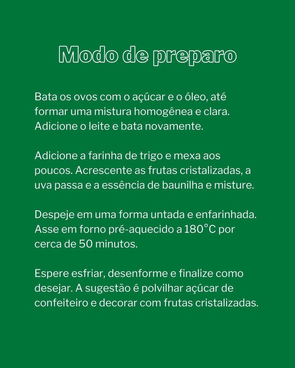 Sesc São Paulo (@sescsp) on Twitter photo As festas de Natal e ano novo estão chegando! Que tal deixar esse momento ainda mais saboroso com uma receita de bolo natalino?
🤩 Essa receita foi criada pela equipe de alimentação do <a href="/sescguarulhos/">Sesc Guarulhos</a> e é super fácil de fazer! As festas de Natal e ano novo estão chegando! Que tal deixar esse momento ainda mais saboroso com uma receita de bolo natalino?
🤩 Essa receita foi criada pela equipe de alimentação do <a href="/sescguarulhos/">Sesc Guarulhos</a> e é super fácil de fazer!