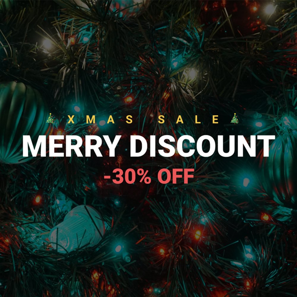 Traditionally, we will end this year with our Christmas Sale: From now on you will receive a 30% discount on all our libraries! projectsam.com