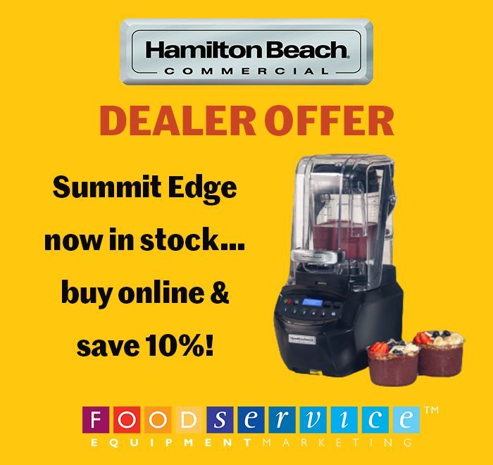 FEM_UK's tweet image. 🌟 Summit Edge Now In Stock - Buy Online &amp;amp; Save 10% 🌟  

Get an additional 10% off your net price with this online-only dealer offer...valid until 29.12.23   

Order online today:- buff.ly/49nnw1T #HamiltonBeachCommercial #DealerOffer #HighPerformanceBlender