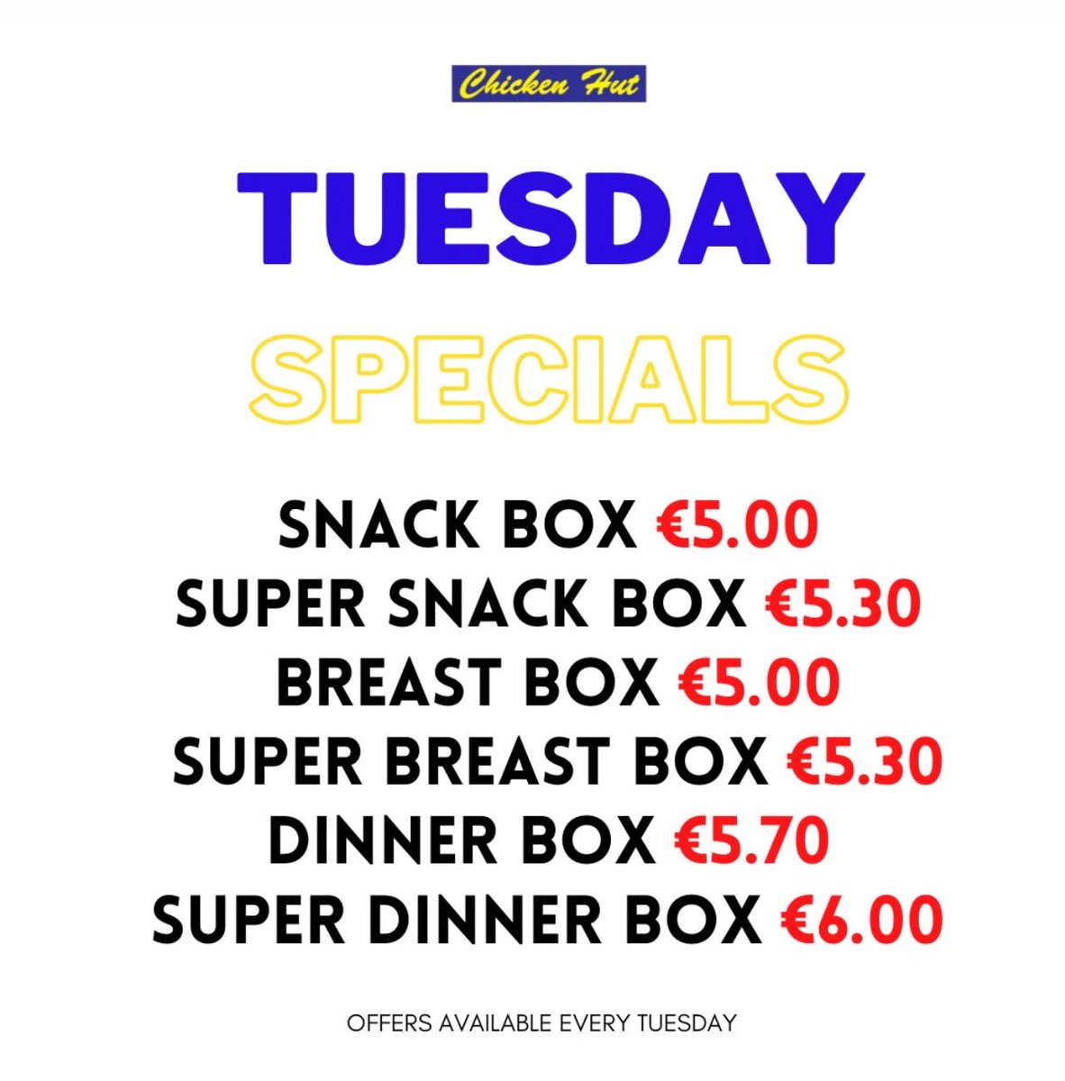 Lunch and dinner sorted 🍗 offers valid till’ 10pm