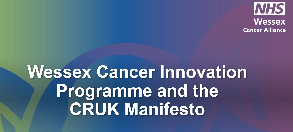 Great that @CR_UK's #CancerManifesto highlights the role of #HealthInnovationNetworks in cancer care. We've worked with @HIWessex since 2020 & proud to be a driving-force behind proven innovations into cancer diagnostic pathways: 👇👇wessexcanceralliance.nhs.uk/wessex-cancer-…  #LongBetterLives