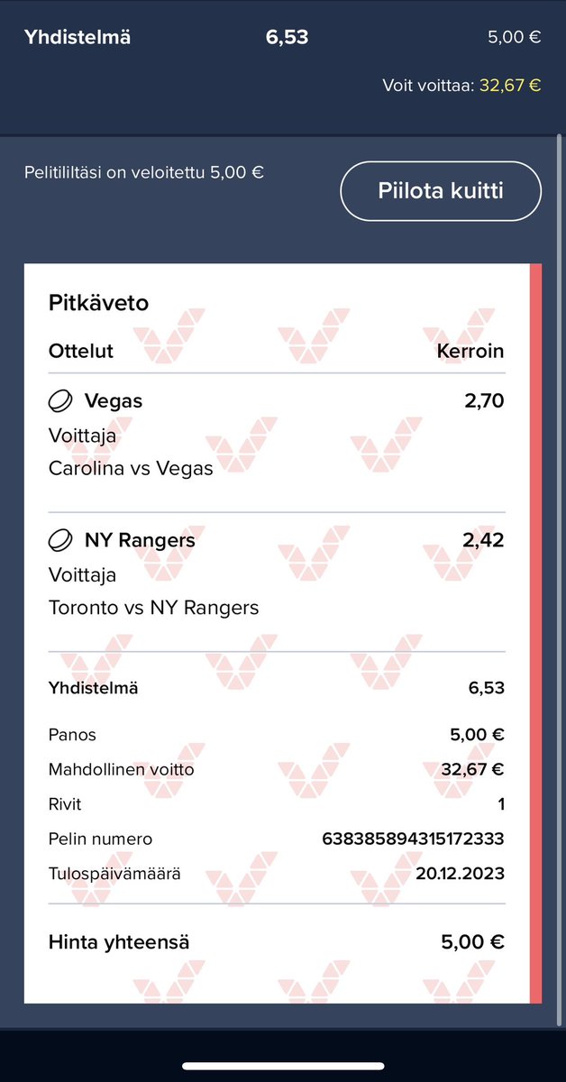 elnotqsimo's tweet photo. #nhlfi #veikkaus https://t.co/noyKkrYlJ3