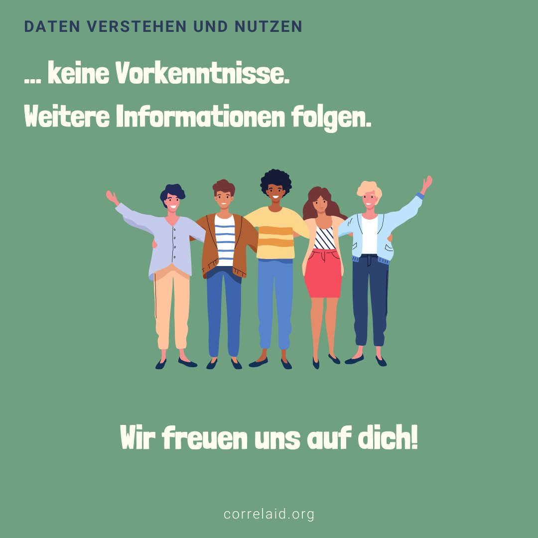 Du willst mit Data Literacy deine NPO voranbringen? 🚀 
Dann  nimm an unserem neuen Datenkompetenzkurs teil und treibe als zivilgesellschafltiche Stimme die digitale Transformation voran! 🎉✅

#data4good #dataforgood #dataliteracy #correlaid #socialimpact #corellaidx #data