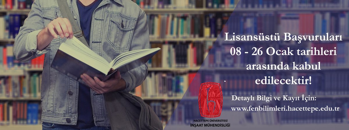 Bölümümüz Yapı Malzemeleri Araştırma Grubu tarafından yürütülen ulusal ve uluslararası projelerde görev alacak yüksek lisans ve doktora öğrencileri aranmaktadır. Eğer siz de bu tarz projelerde yer almak istiyorsanız, lisansüstü programlarımıza başvurabilirsiniz.
#HacettepeCE