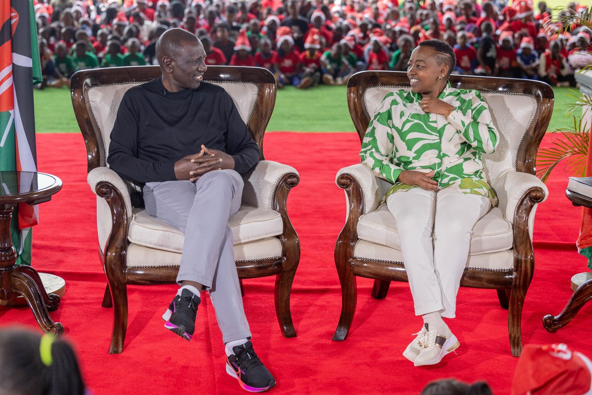 MamaRachelRuto's tweet photo. At State House with President William Ruto as we hosted children for a Christmas Party. https://t.co/u4Ig83LVFZ