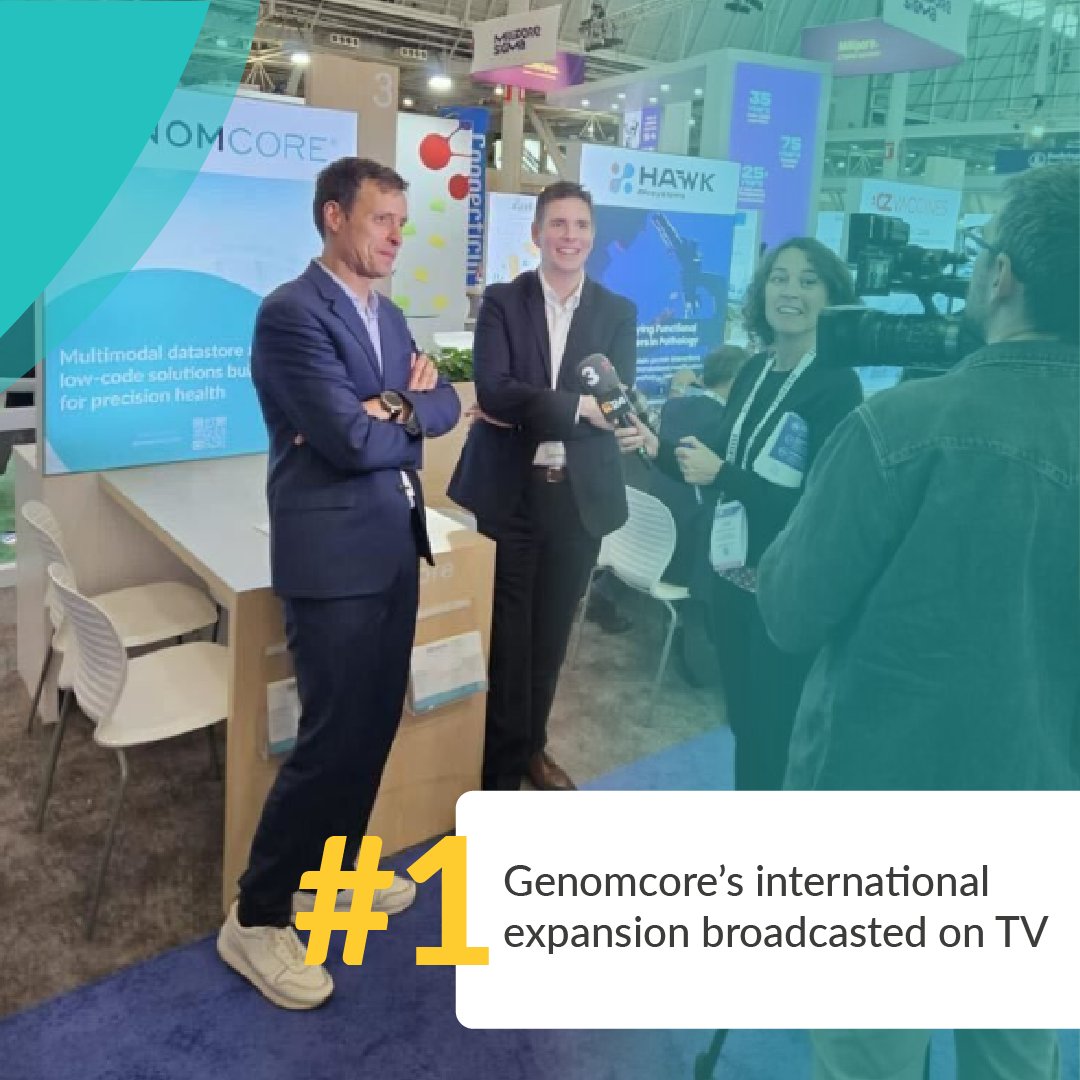 genomcore's tweet image. (2/7) 🌎Genomcore’s international expansion broadcasted on TV #BIO2023