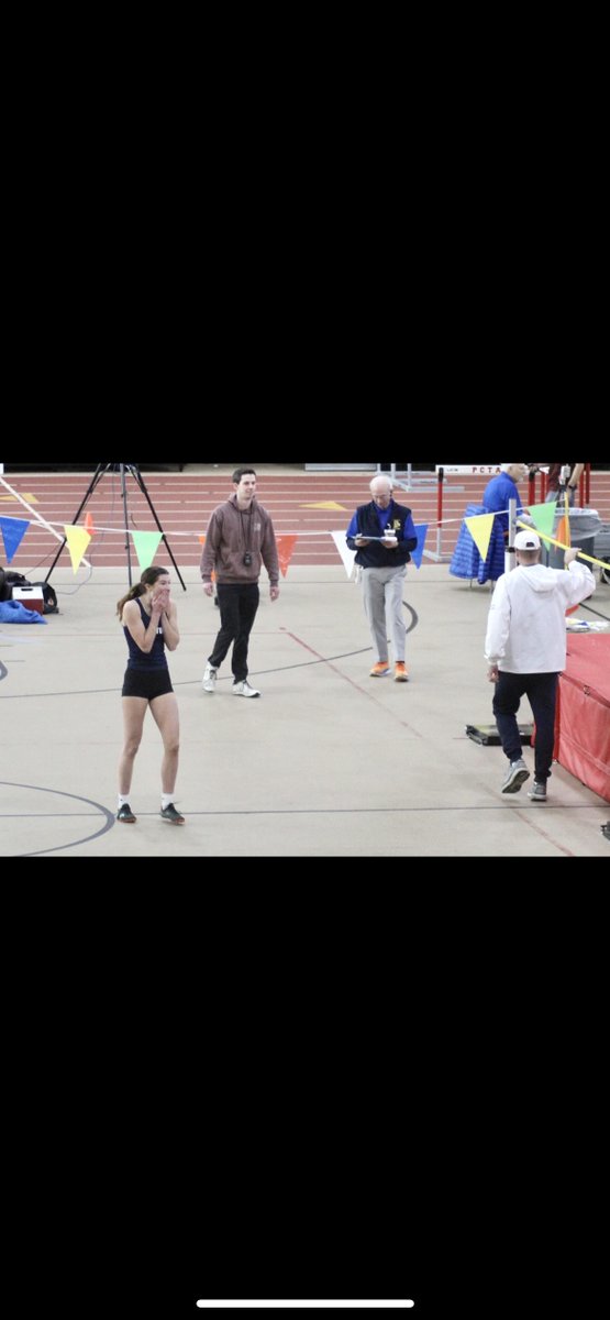 Congratulations to Kate Cruikshank who crushed it at  the Rhode Island Track Coaches Invitational with a PR of 5’5 in the high jump. It instantly qualified her for Nationals. Way to make Middletown proud Kate! #weareislanders @Mrs_D_Sweet @WeareMiddletown @RiMiddletown