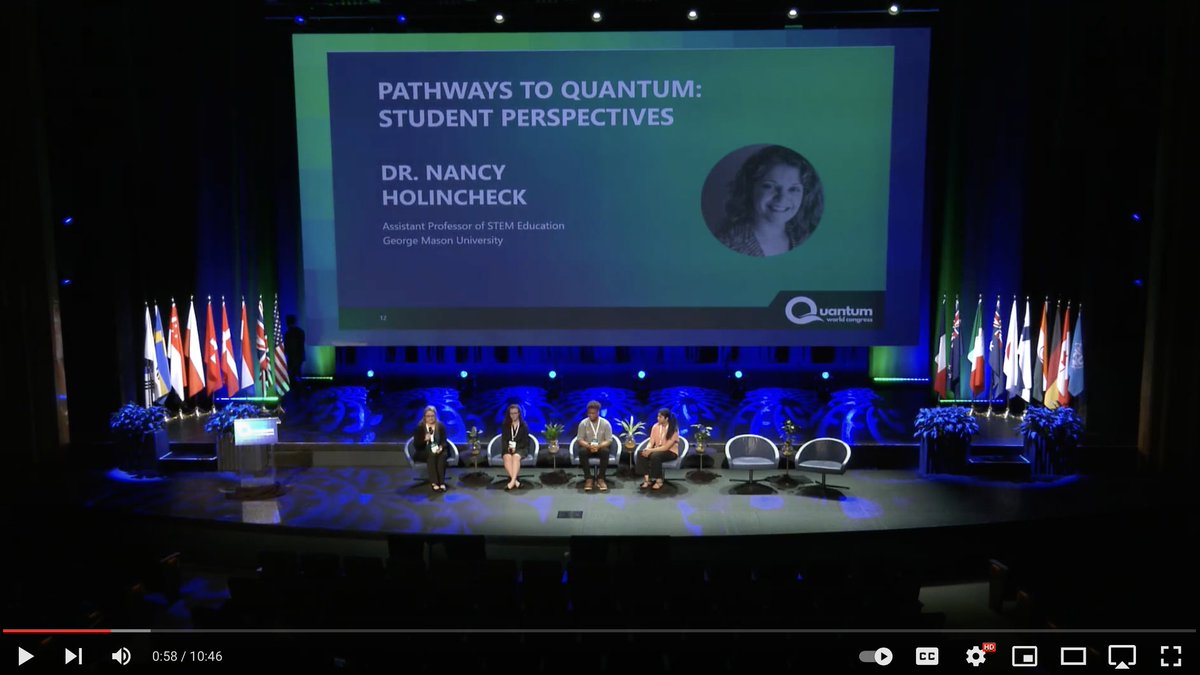 Quantum World Congress (@qwcevent) on Twitter photo One of the panels you couldn't stop raving about at #QWC2023 was Pathways to Quantum: Student Perspectives, featuring Dr. Nancy Holincheck (<a href="/GeorgeMasonU/">George Mason University</a>) and students from Freedom High School, Loudoun Valley High School, and Charles Herbert Flowers High School. One thing is One of the panels you couldn't stop raving about at #QWC2023 was Pathways to Quantum: Student Perspectives, featuring Dr. Nancy Holincheck (<a href="/GeorgeMasonU/">George Mason University</a>) and students from Freedom High School, Loudoun Valley High School, and Charles Herbert Flowers High School. One thing is