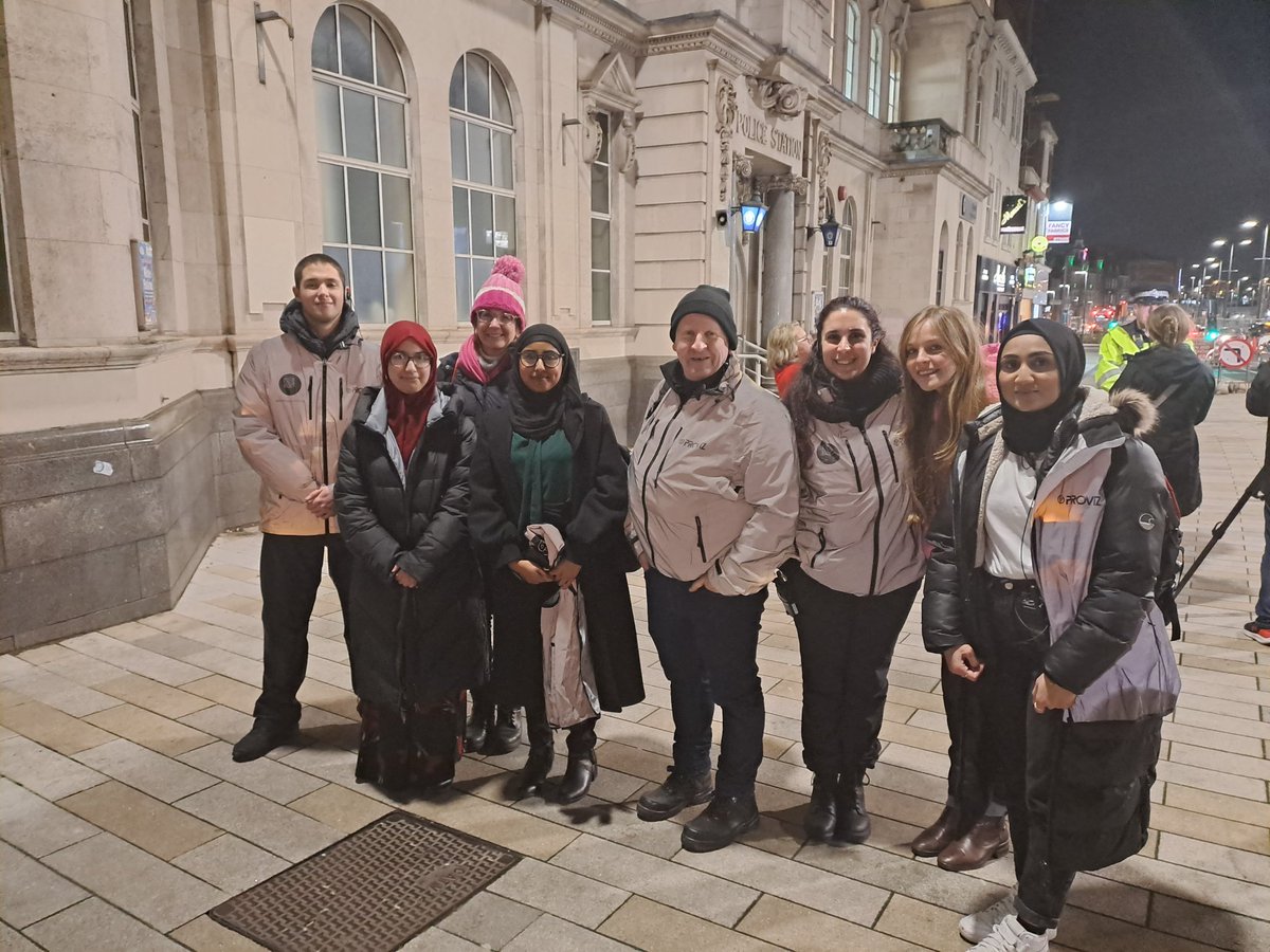 Officers are working with @Networkfour Birmingham Pastors to support our patrols focusing on reducing violence towards women and girls during a night out. Find out more by searching 'Enough campaign'